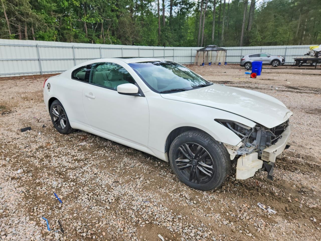 2009 Infiniti G37 Coupe X White vin: JNKCV64F19M652789