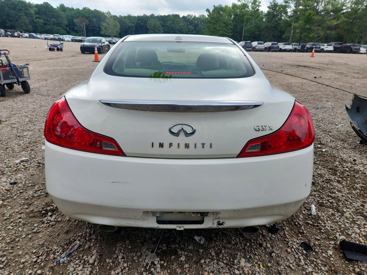 2009 Infiniti G37 Coupe X White vin: JNKCV64F19M652789