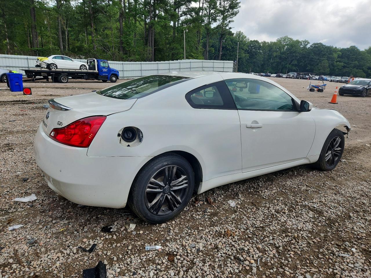 2009 Infiniti G37 Coupe X White vin: JNKCV64F19M652789
