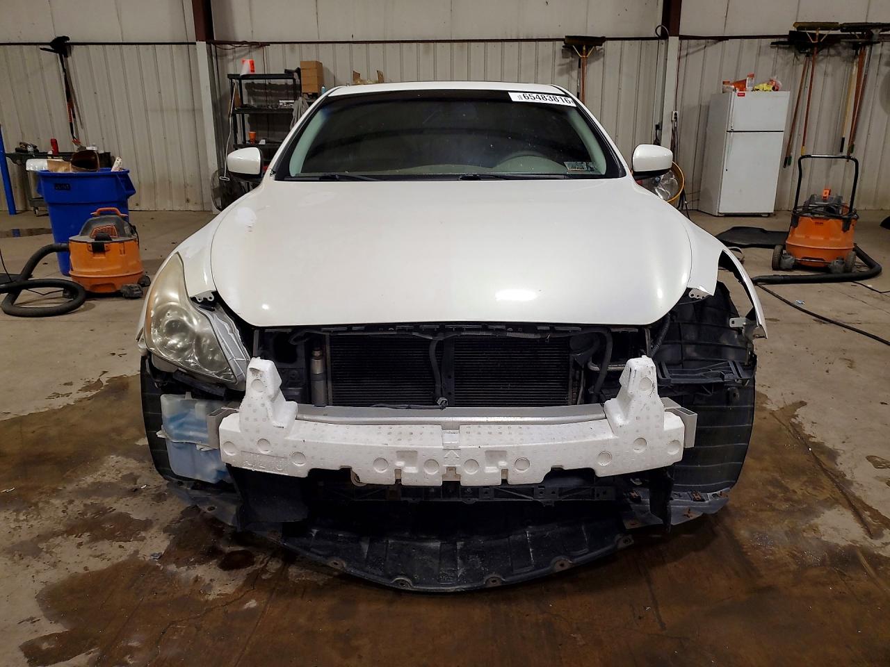 2009 Infiniti G37 Coupe X White vin: JNKCV64FX9M654895