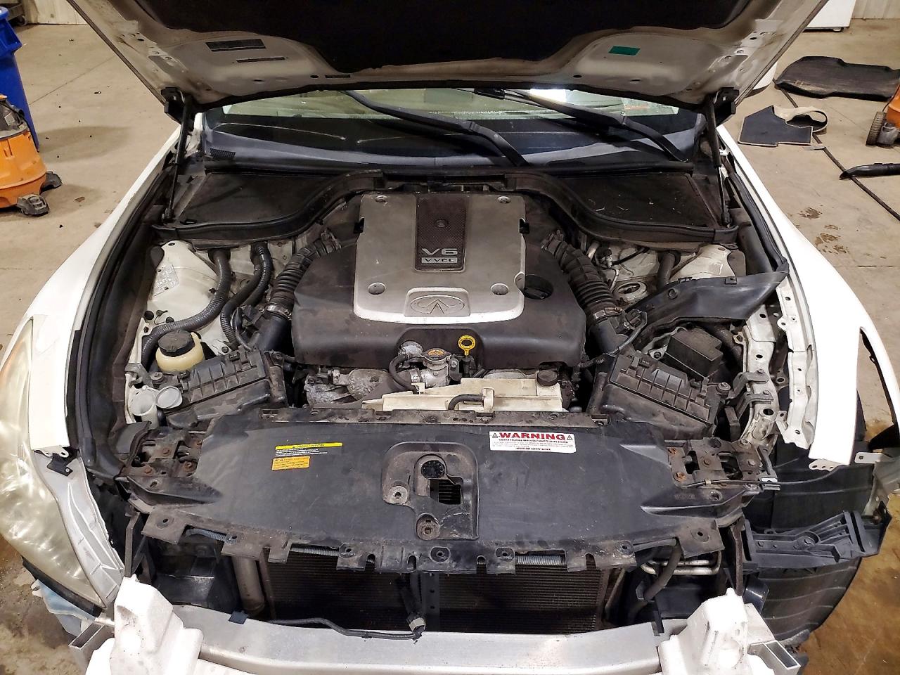2009 Infiniti G37 Coupe X White vin: JNKCV64FX9M654895