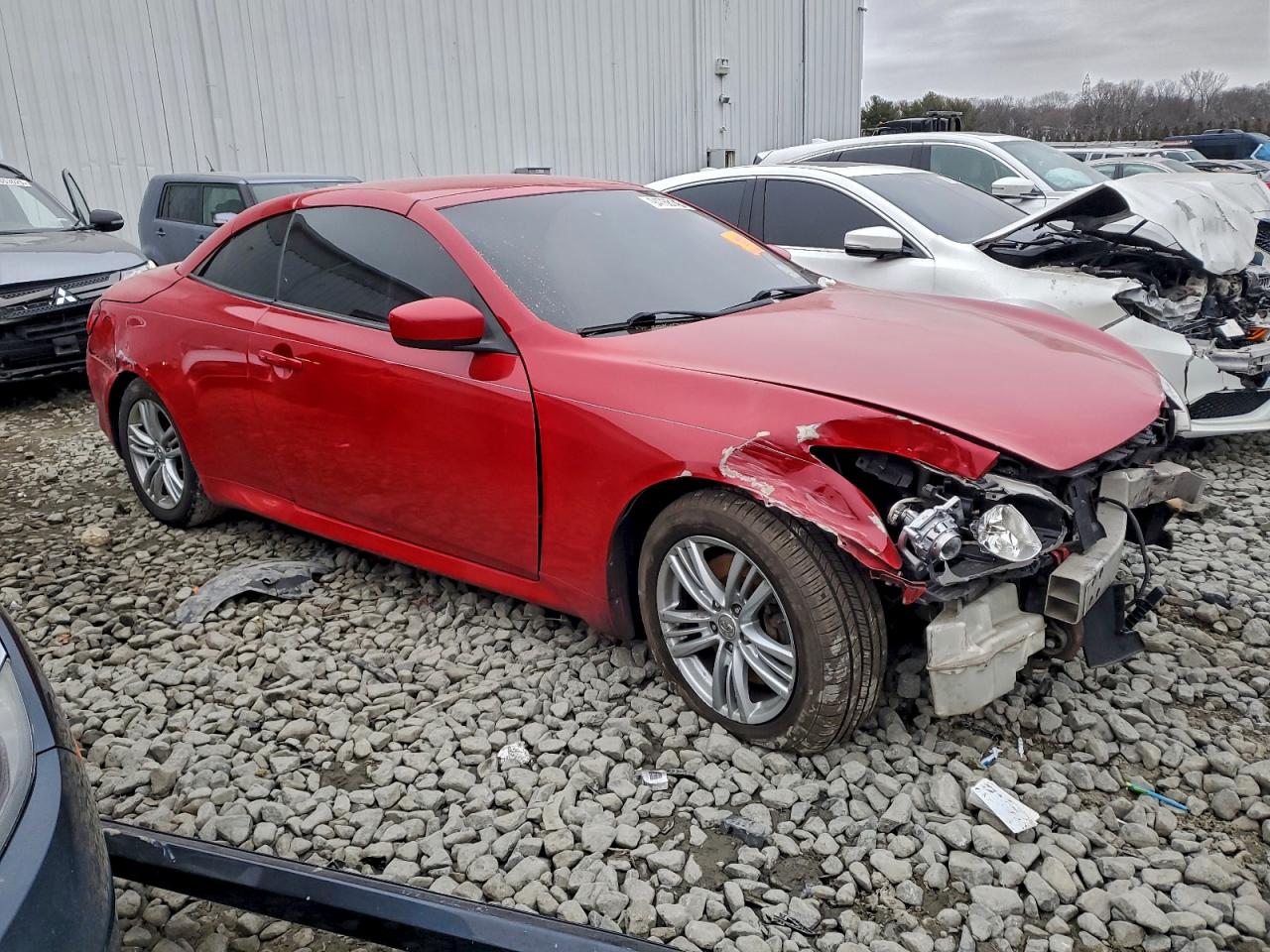 2009 Infiniti G37 Convertible Base Red vin: JNKCV66E09M723341