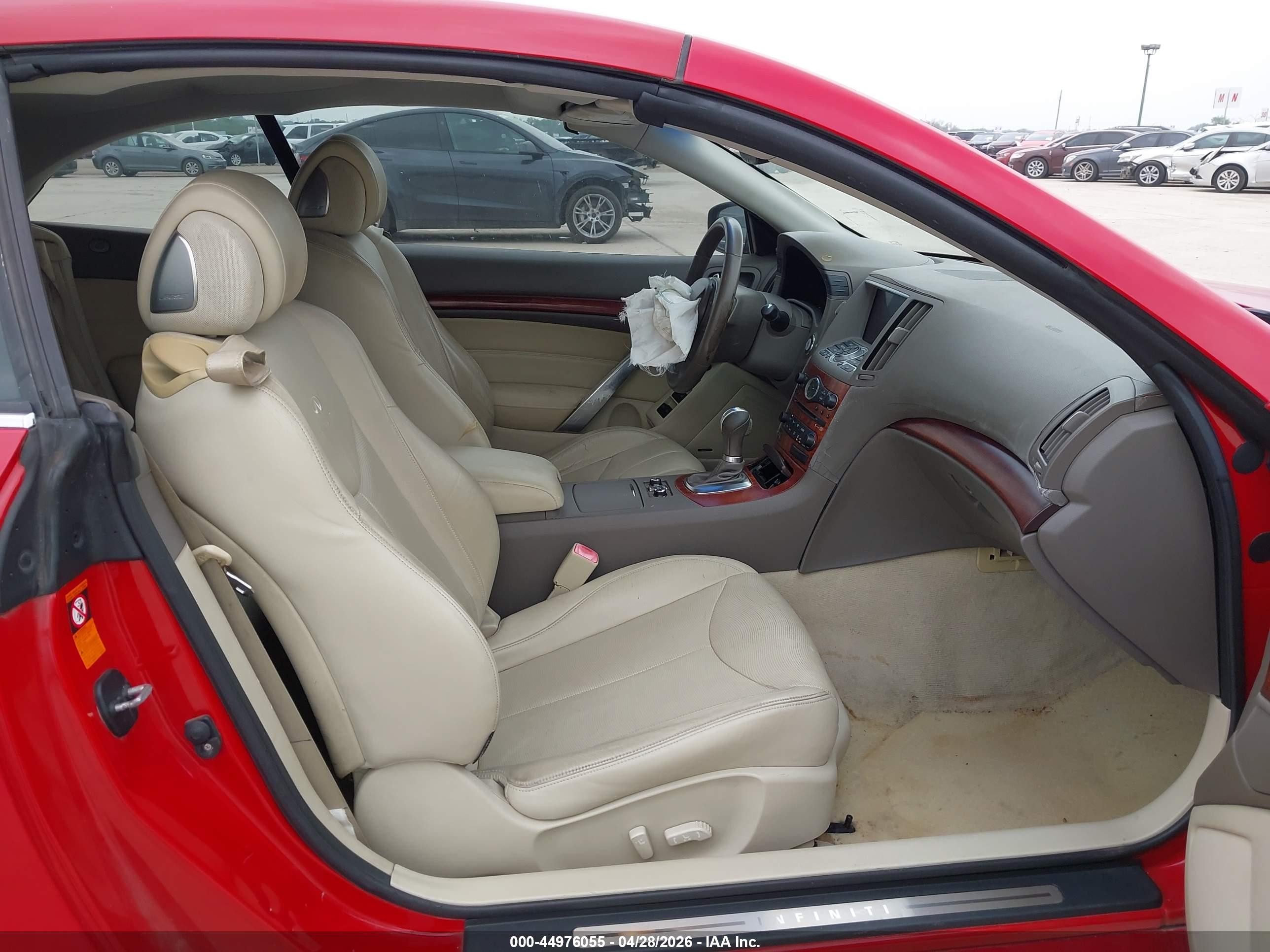2009 Infiniti G37   Red vin: JNKCV66E19M723784