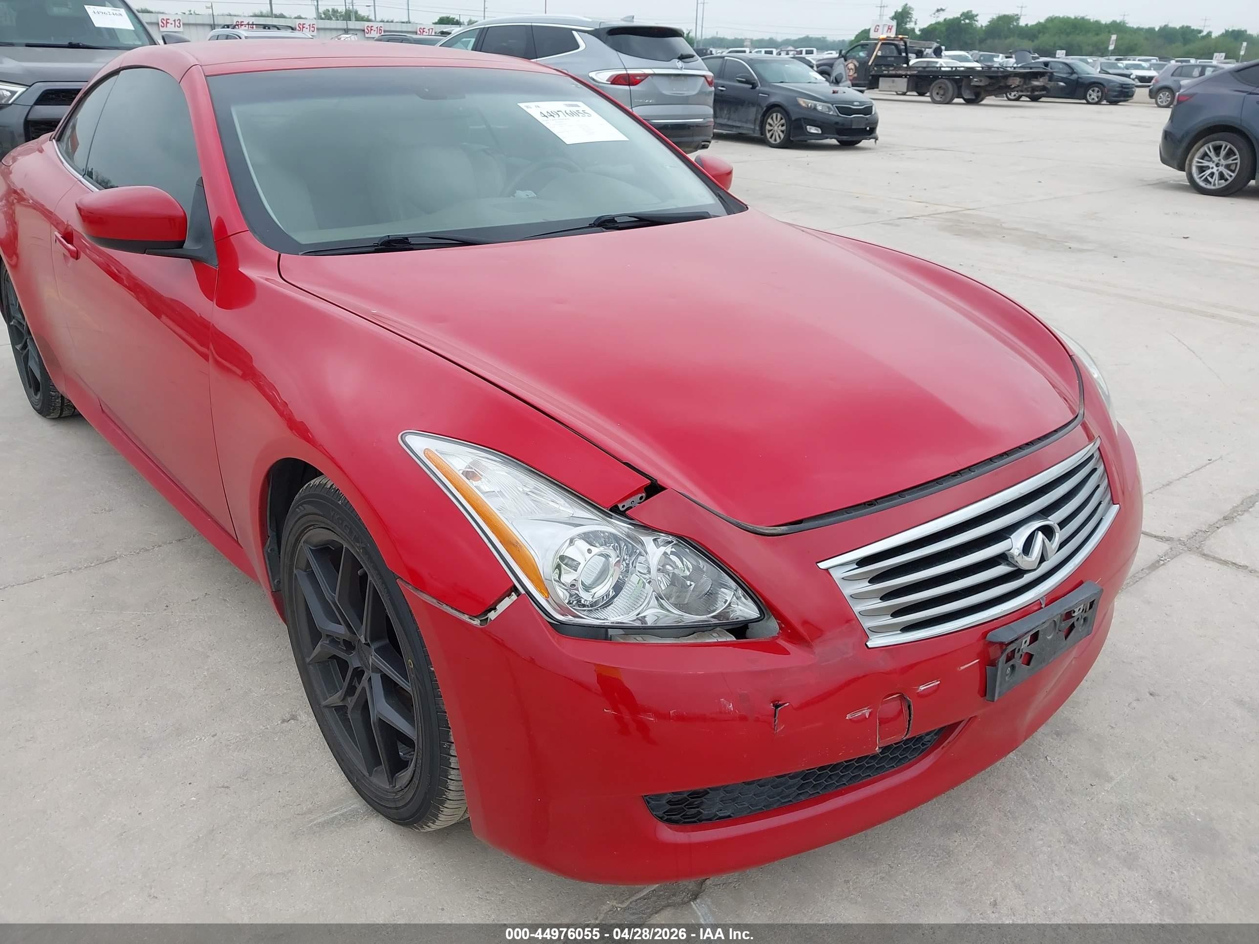 2009 Infiniti G37   Red vin: JNKCV66E19M723784