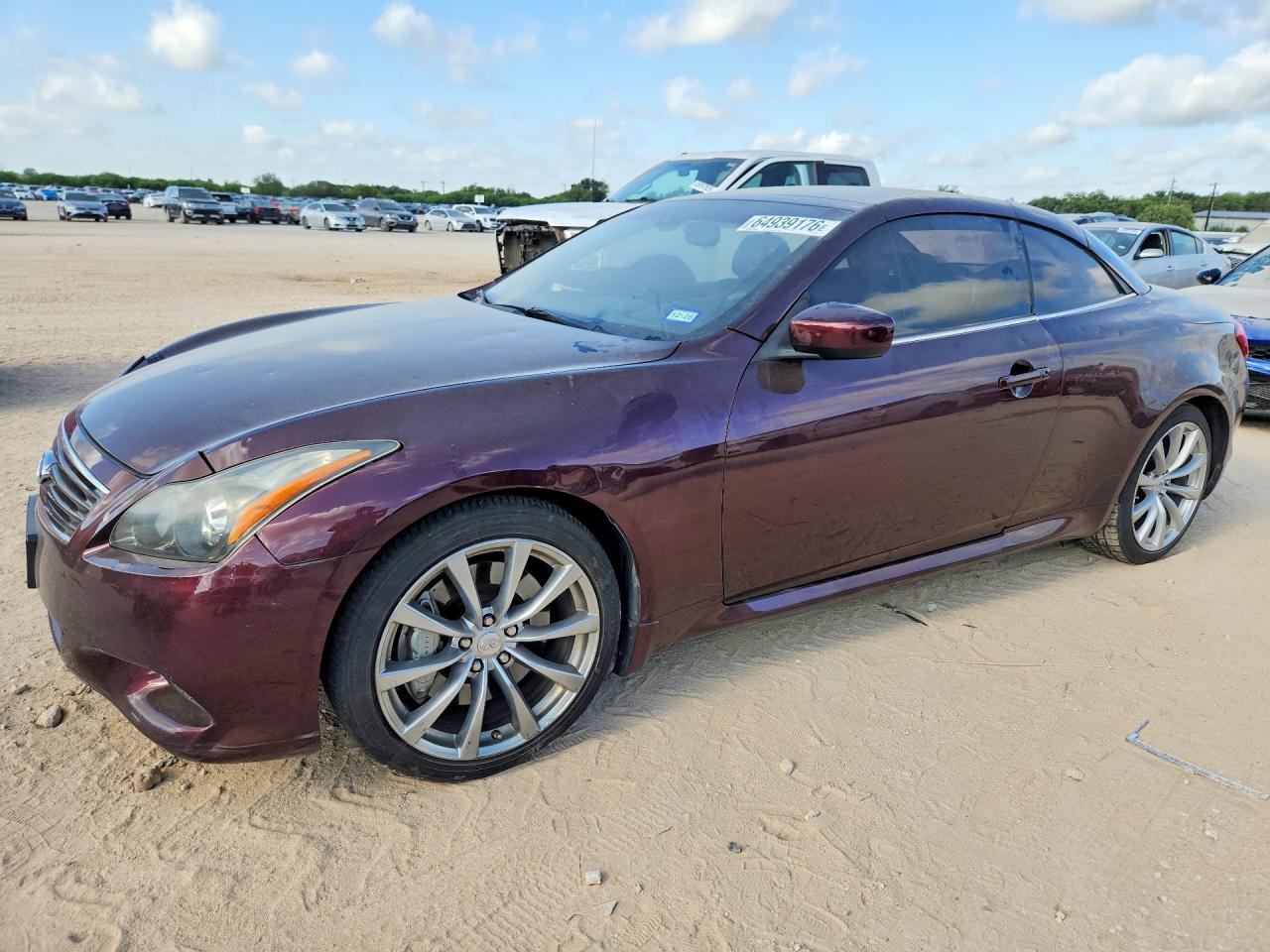 2009 Infiniti G37 Convertible Base Purple vin: JNKCV66E19M724983