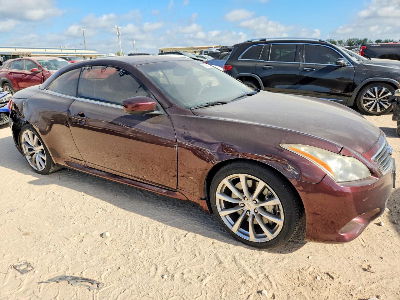 2009 Infiniti G37 Convertible Base Purple vin: JNKCV66E19M724983