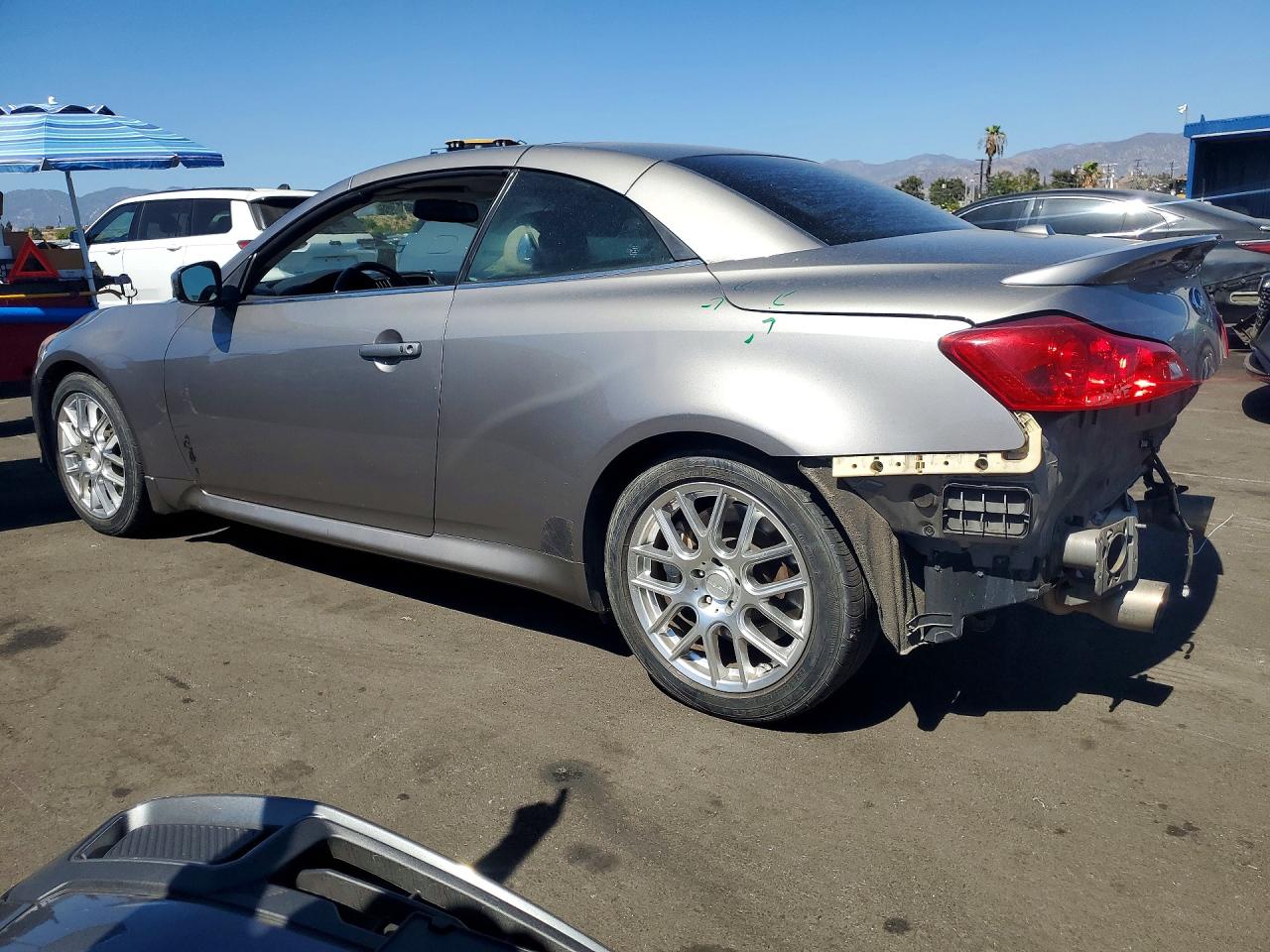 2009 Infiniti G37 Convertible Base Серый vin: JNKCV66E29M722644