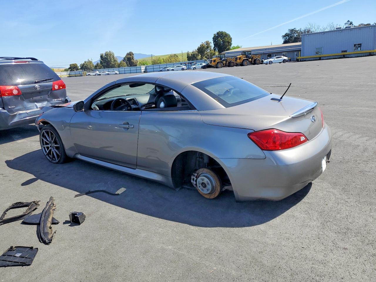 2009 Infiniti G37 Convertible Base Silver vin: JNKCV66E49M721558