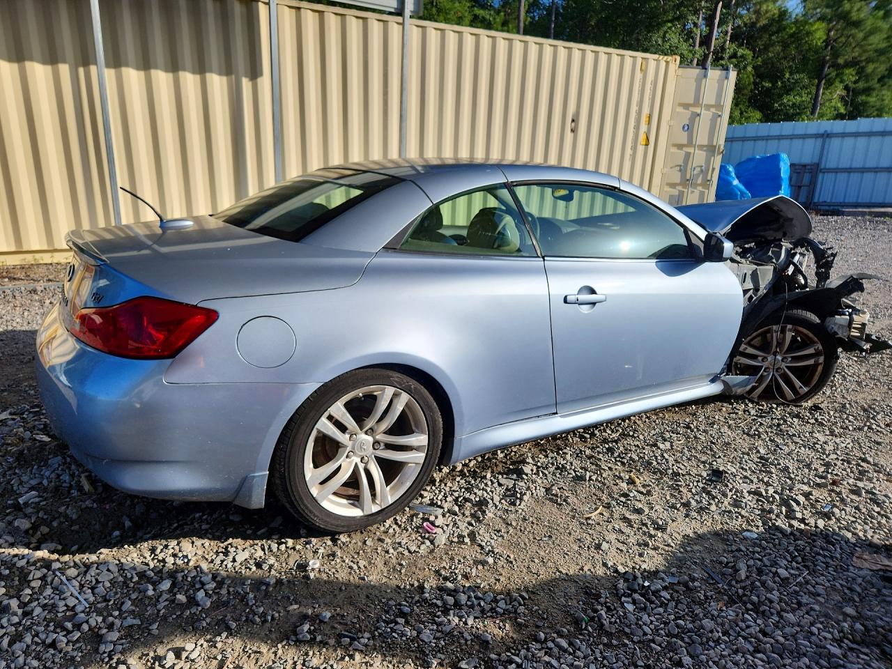 2009 Infiniti G37 Convertible Base Синий vin: JNKCV66E49M724170