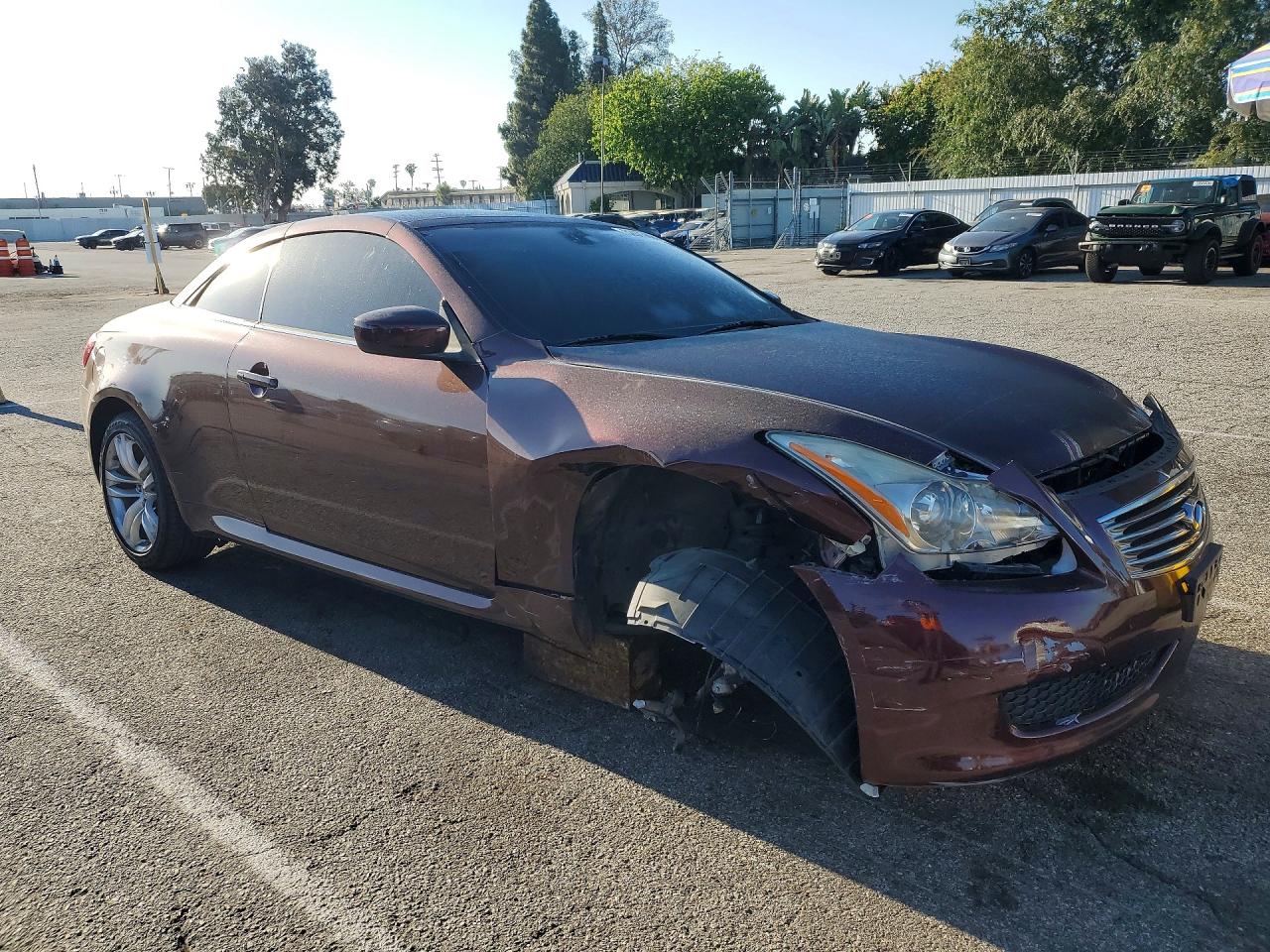 2009 Infiniti G37 Convertible Base Burgundy vin: JNKCV66E69M723537