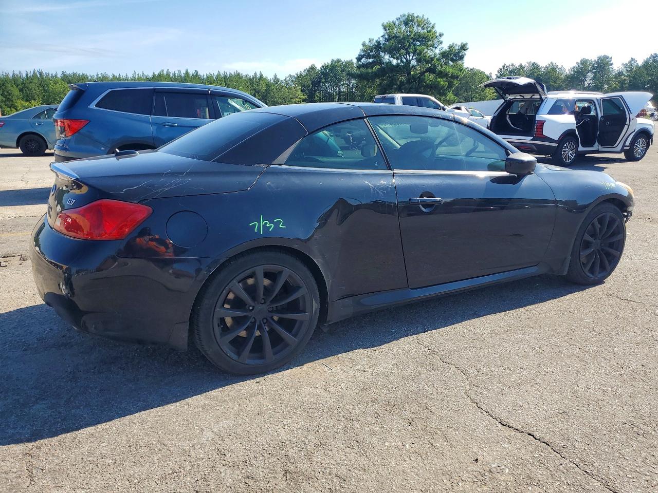 2009 Infiniti G37 Convertible Base Black vin: JNKCV66E79M720338