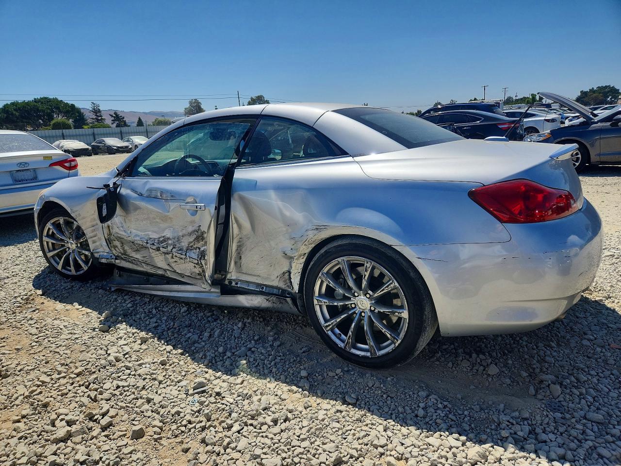 2009 Infiniti G37 Convertible Base Silver vin: JNKCV66E79M720923