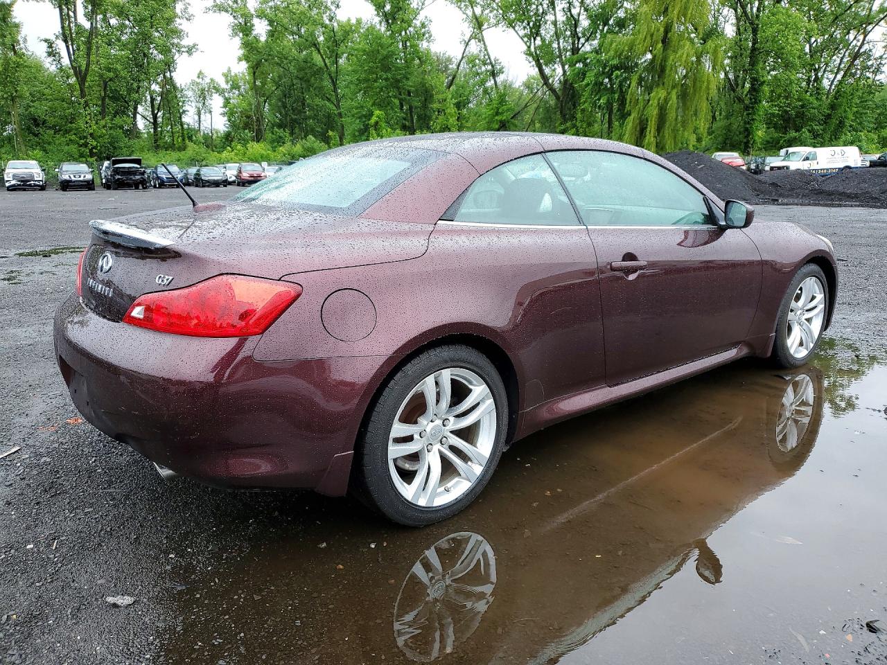 2009 Infiniti G37 Convertible Base Burgundy vin: JNKCV66E79M724440