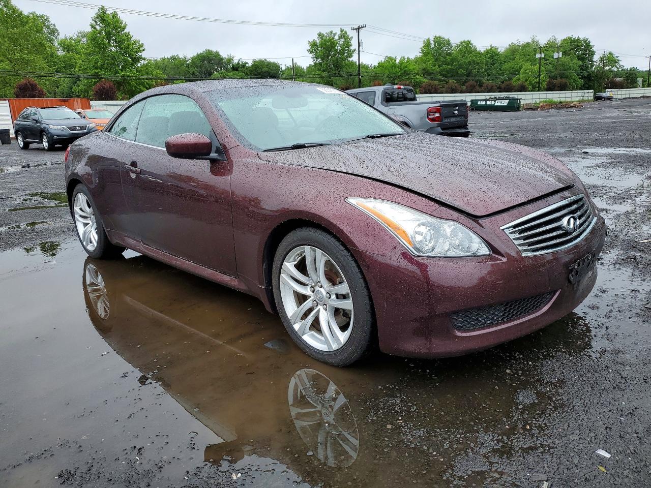 2009 Infiniti G37 Convertible Base Burgundy vin: JNKCV66E79M724440