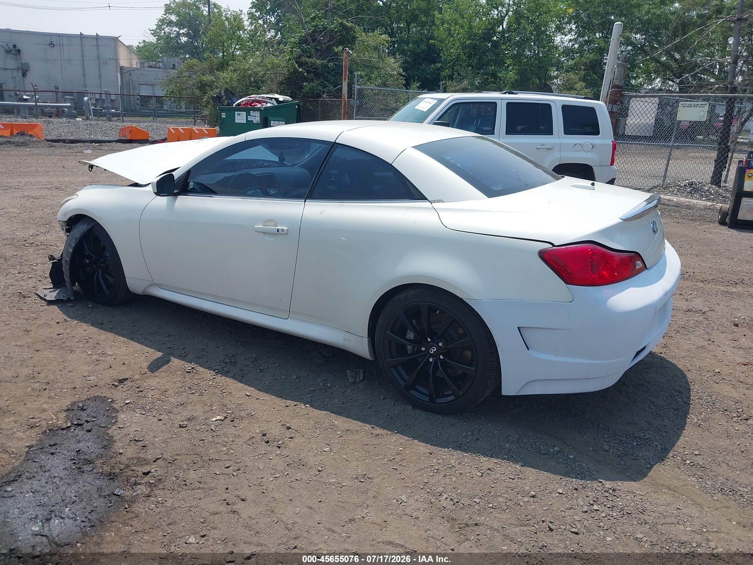 2009 Infiniti G37 Белый vin: JNKCV66EX9M720527