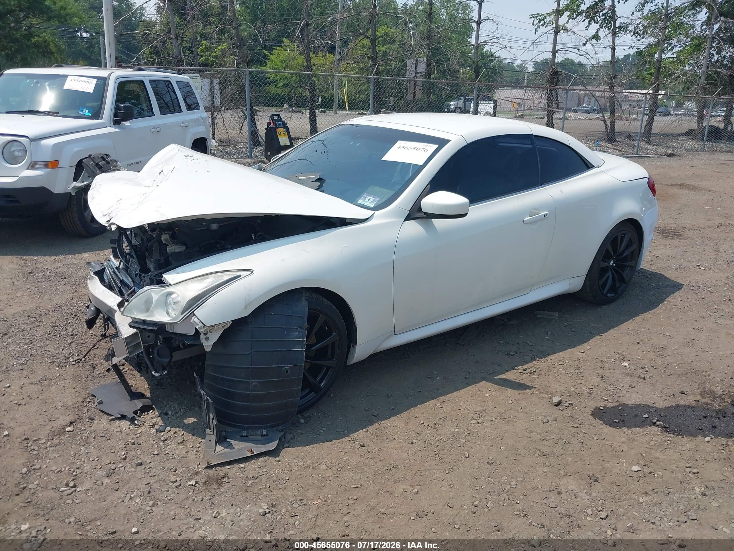2009 Infiniti G37 Белый vin: JNKCV66EX9M720527