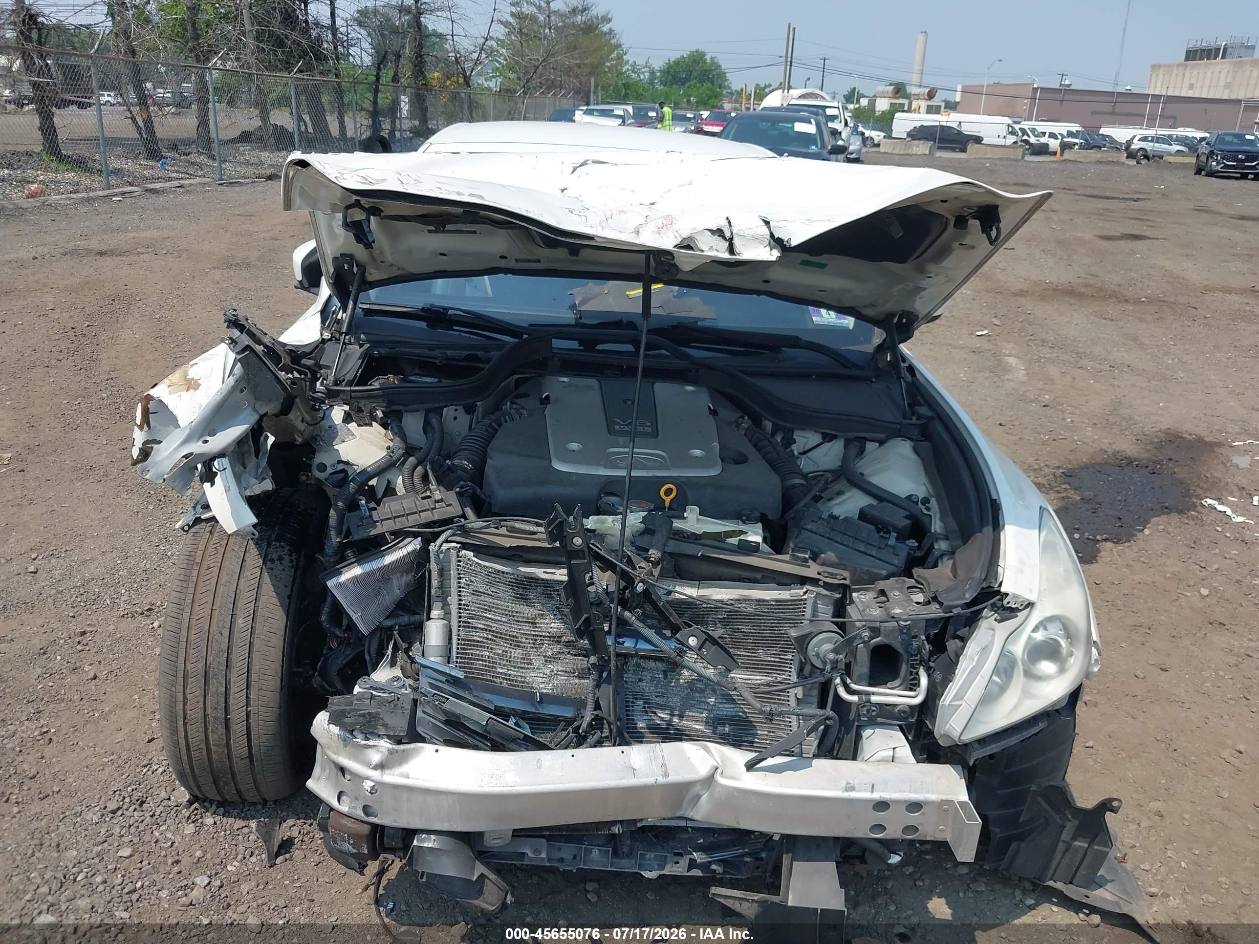 2009 Infiniti G37 Белый vin: JNKCV66EX9M720527