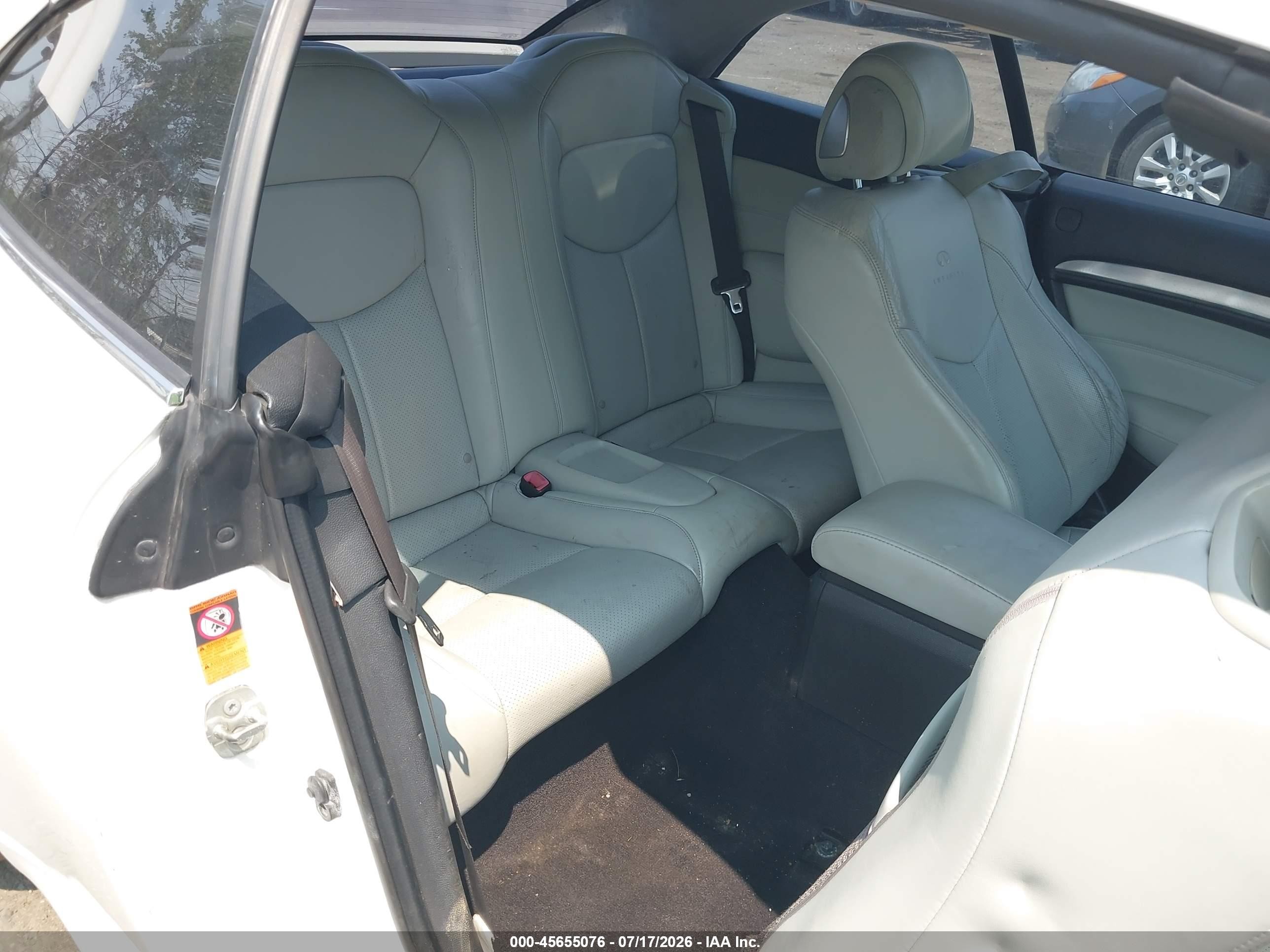 2009 Infiniti G37 Белый vin: JNKCV66EX9M720527