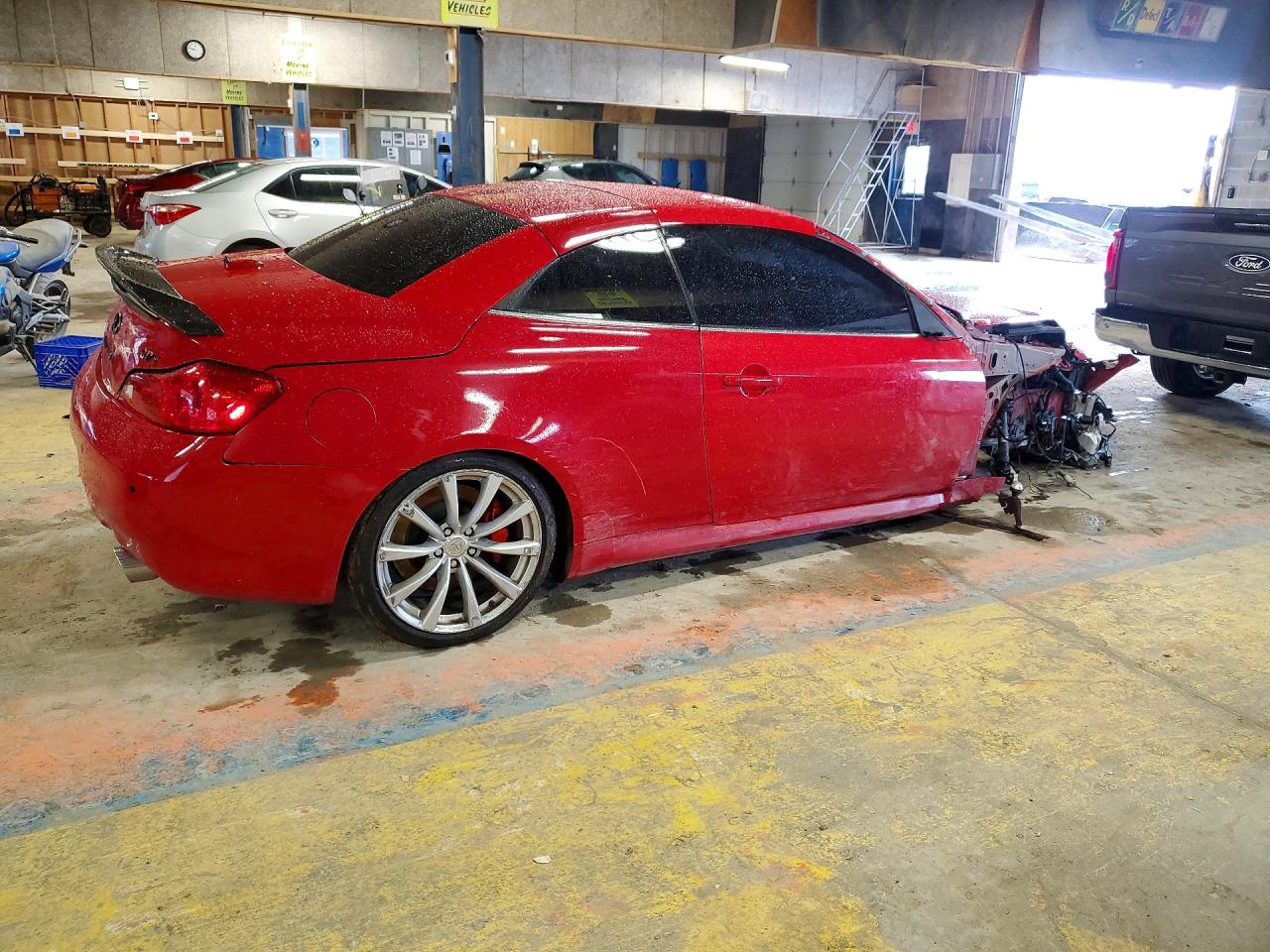 2009 Infiniti G37 Convertible Base Red vin: JNKCV66EX9M721855