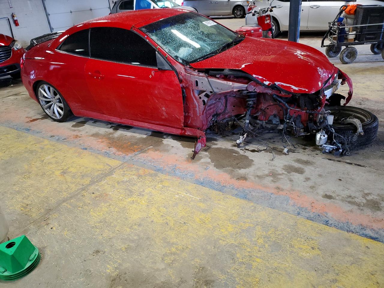 2009 Infiniti G37 Convertible Base Red vin: JNKCV66EX9M721855
