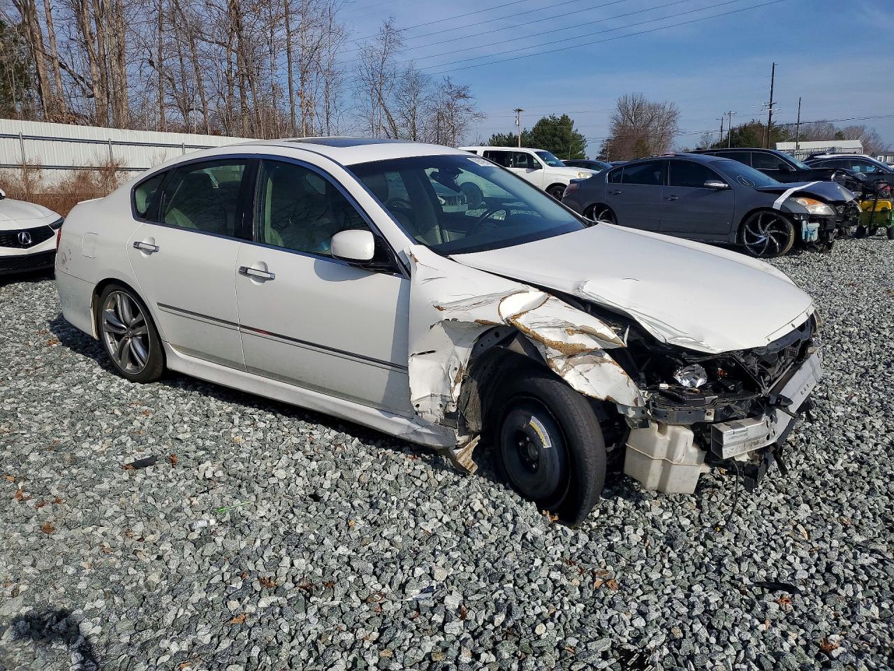 2009 Infiniti M35 Base White vin: JNKCY01E09M800592