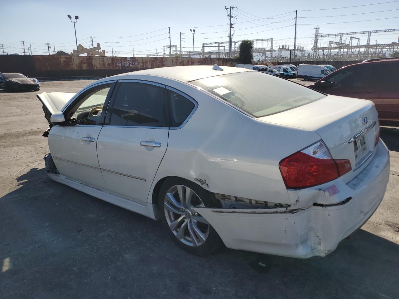 2009 Infiniti M35 Base White vin: JNKCY01E39M801414
