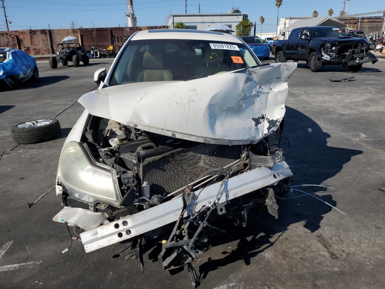 2009 Infiniti M35 Base White vin: JNKCY01E39M801414