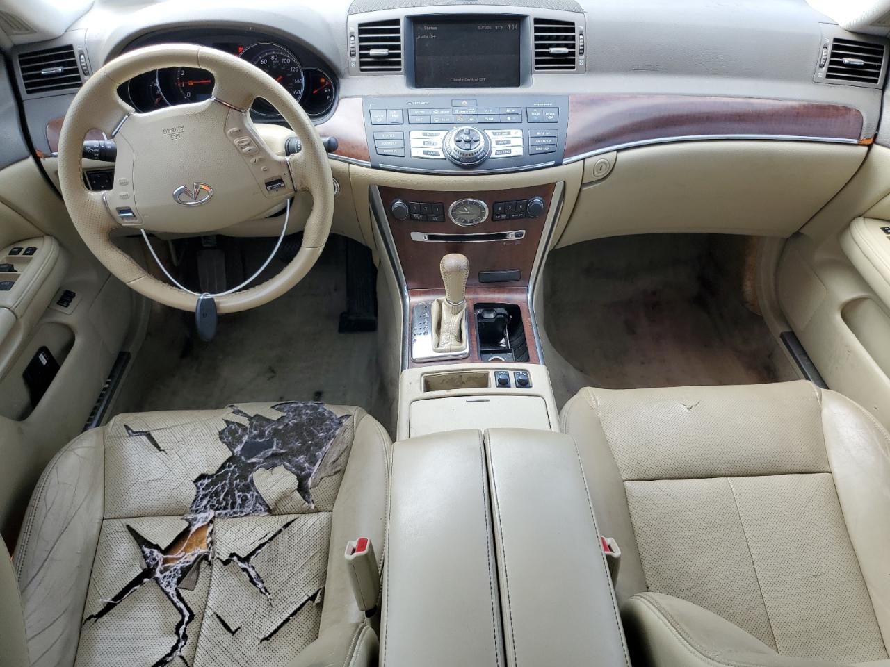 2009 Infiniti M35 Base White vin: JNKCY01E79M802680