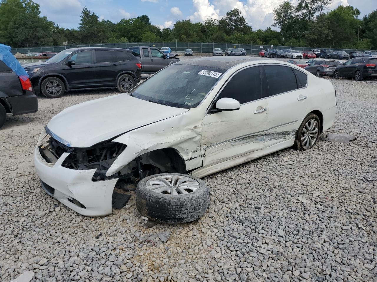 2009 Infiniti M35 Base White vin: JNKCY01E79M802680