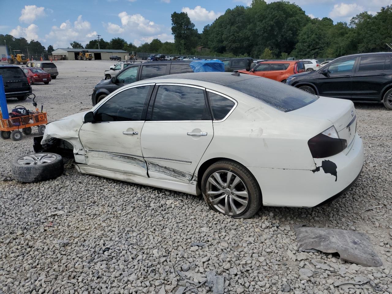 2009 Infiniti M35 Base White vin: JNKCY01E79M802680