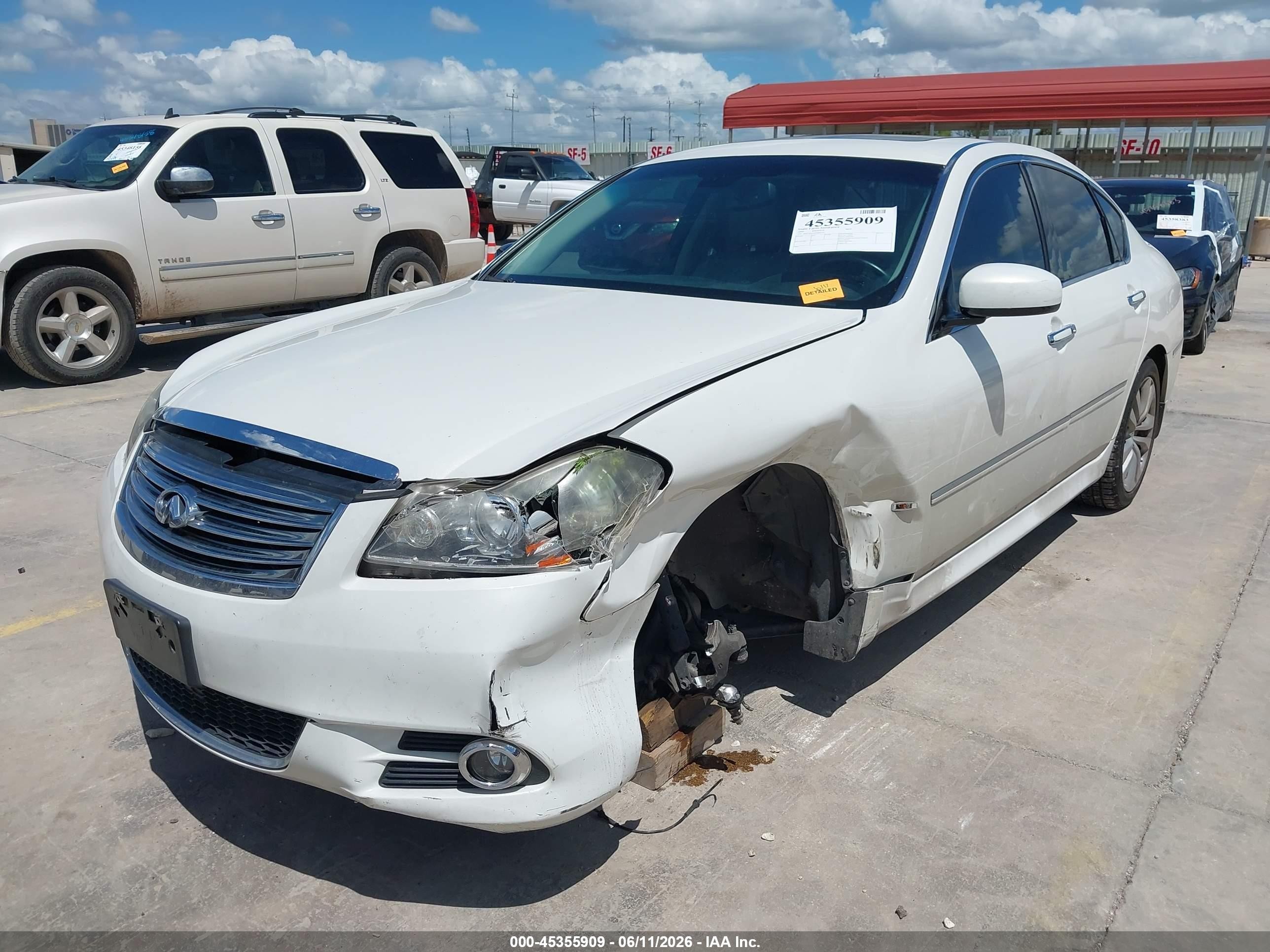 2009 Infiniti M35 White vin: JNKCY01E99M802101