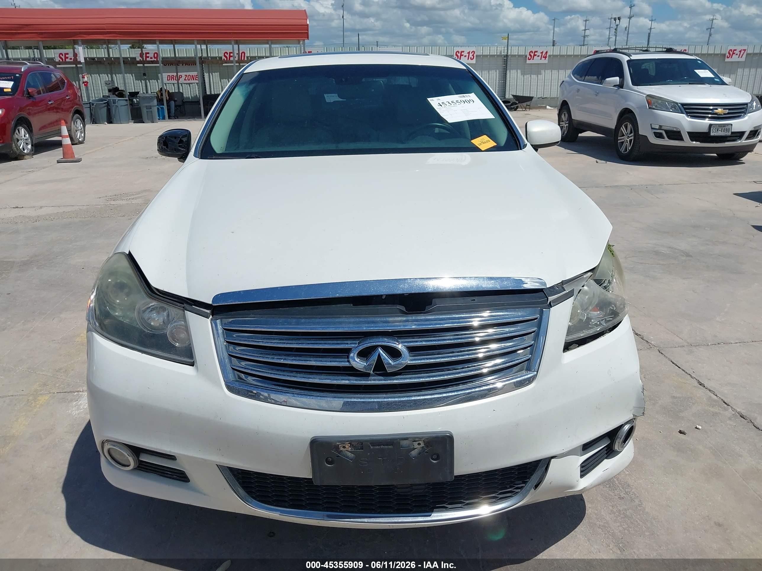 2009 Infiniti M35 White vin: JNKCY01E99M802101
