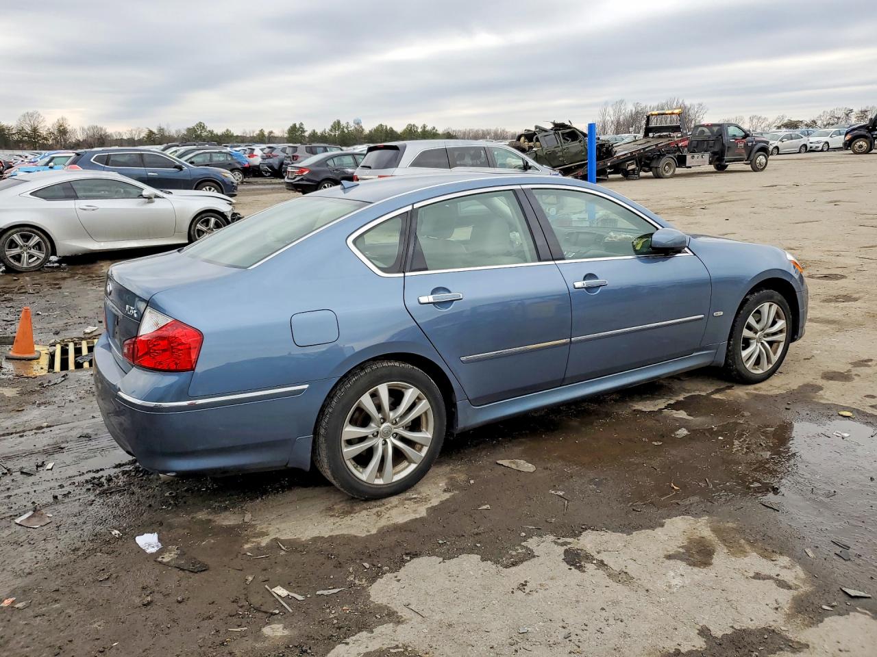 2009 Infiniti M35 Base Blue vin: JNKCY01FX9M851574