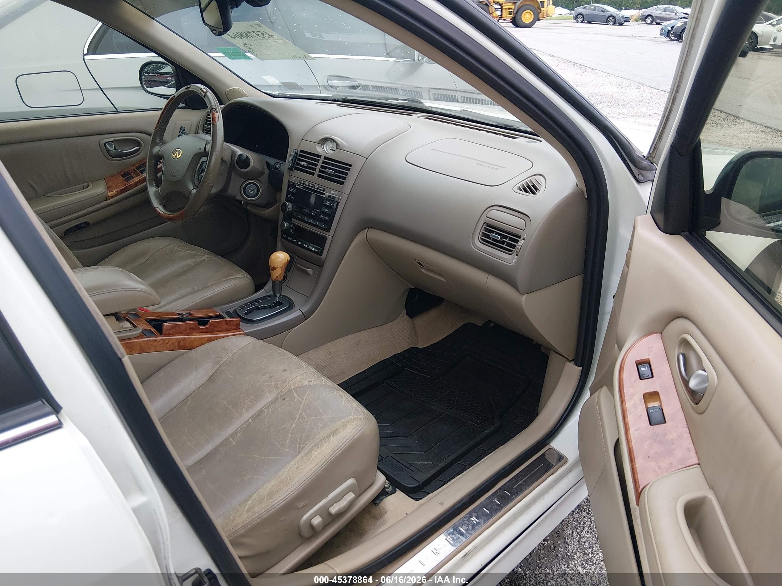 2002 Infiniti I35 Luxury White vin: JNKDA31A42T009601