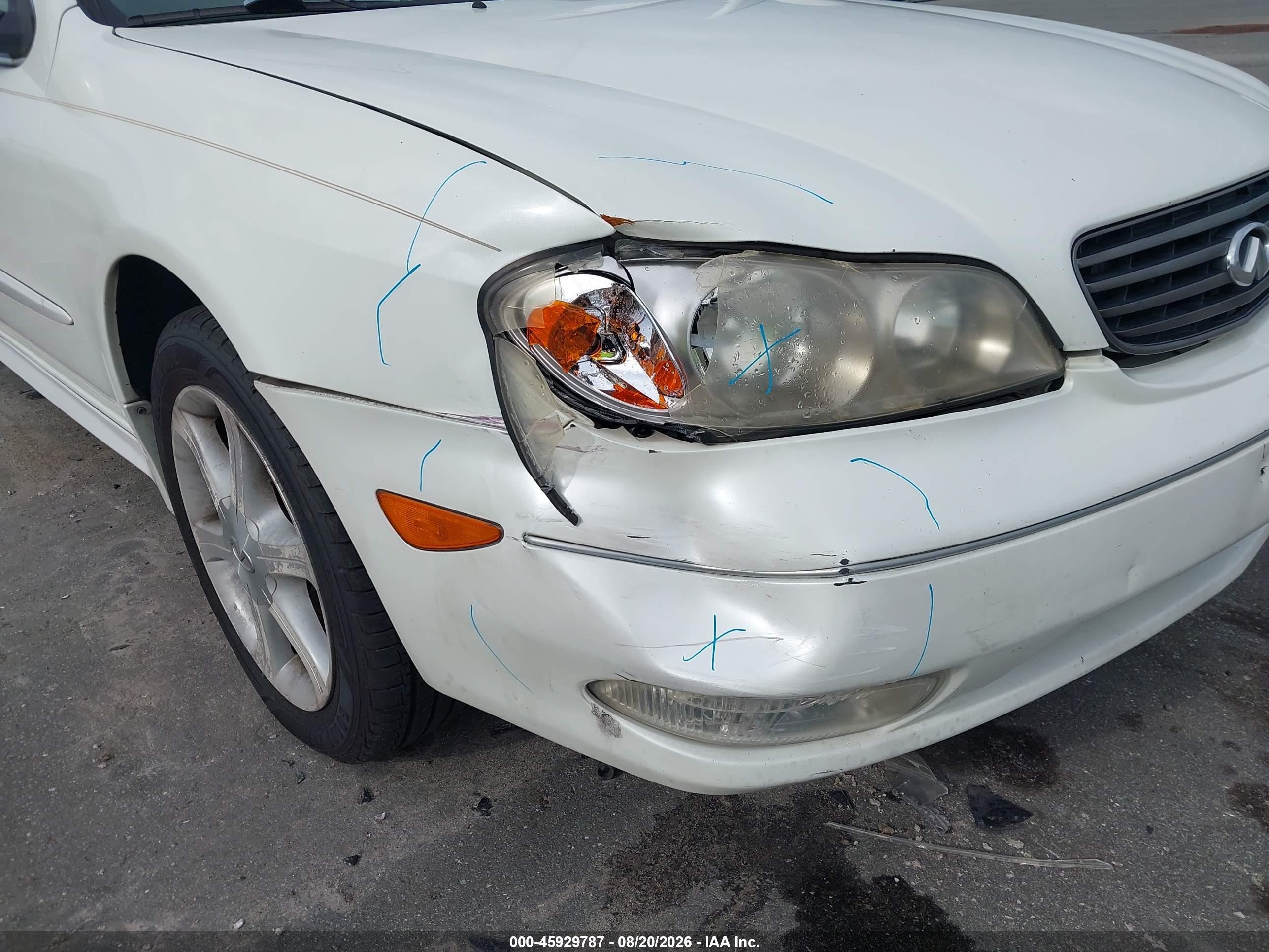 2004 Infiniti I35 Luxury White vin: JNKDA31A44T201684