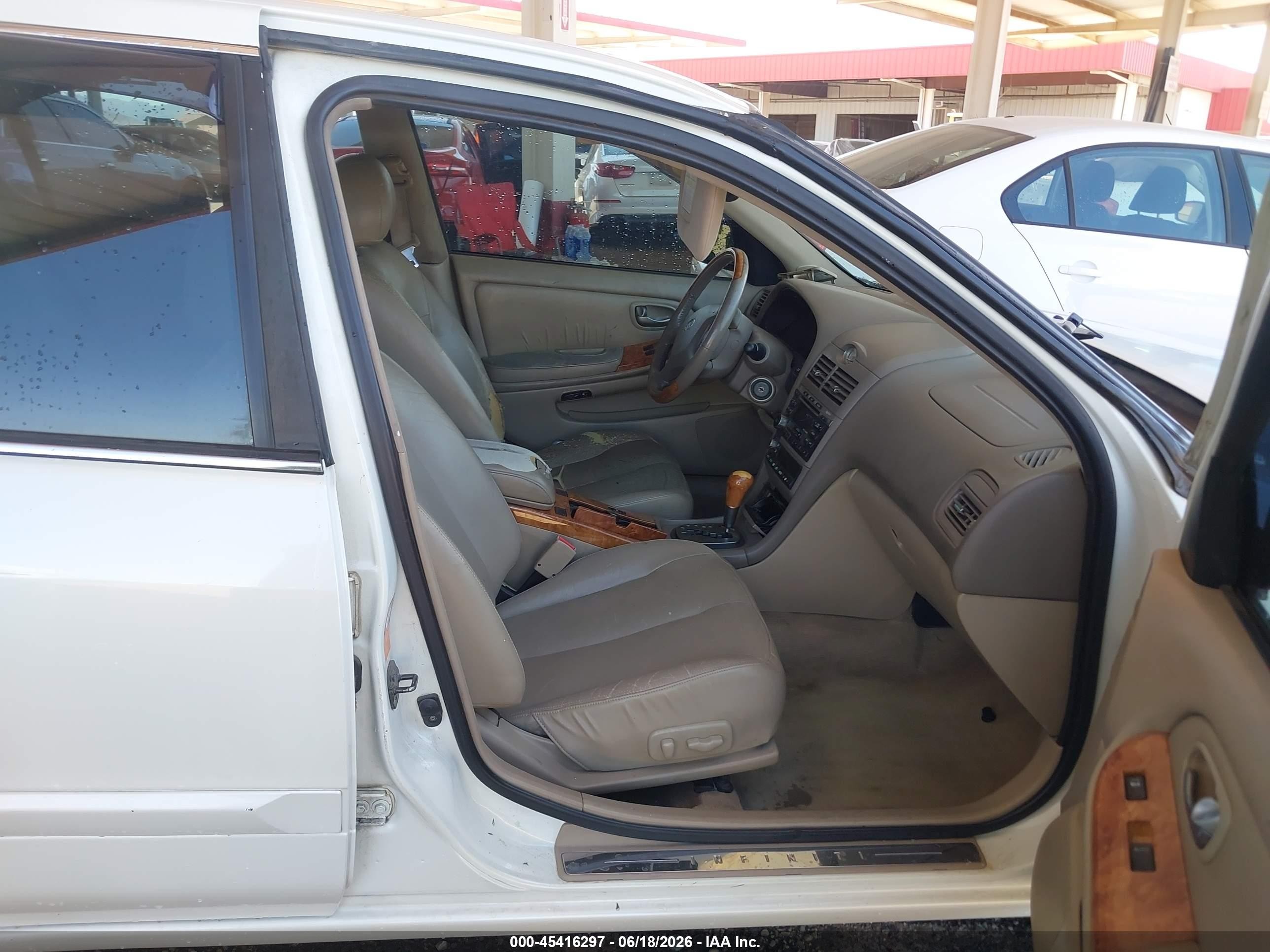 2002 Infiniti I35 Luxury White vin: JNKDA31A52T023622