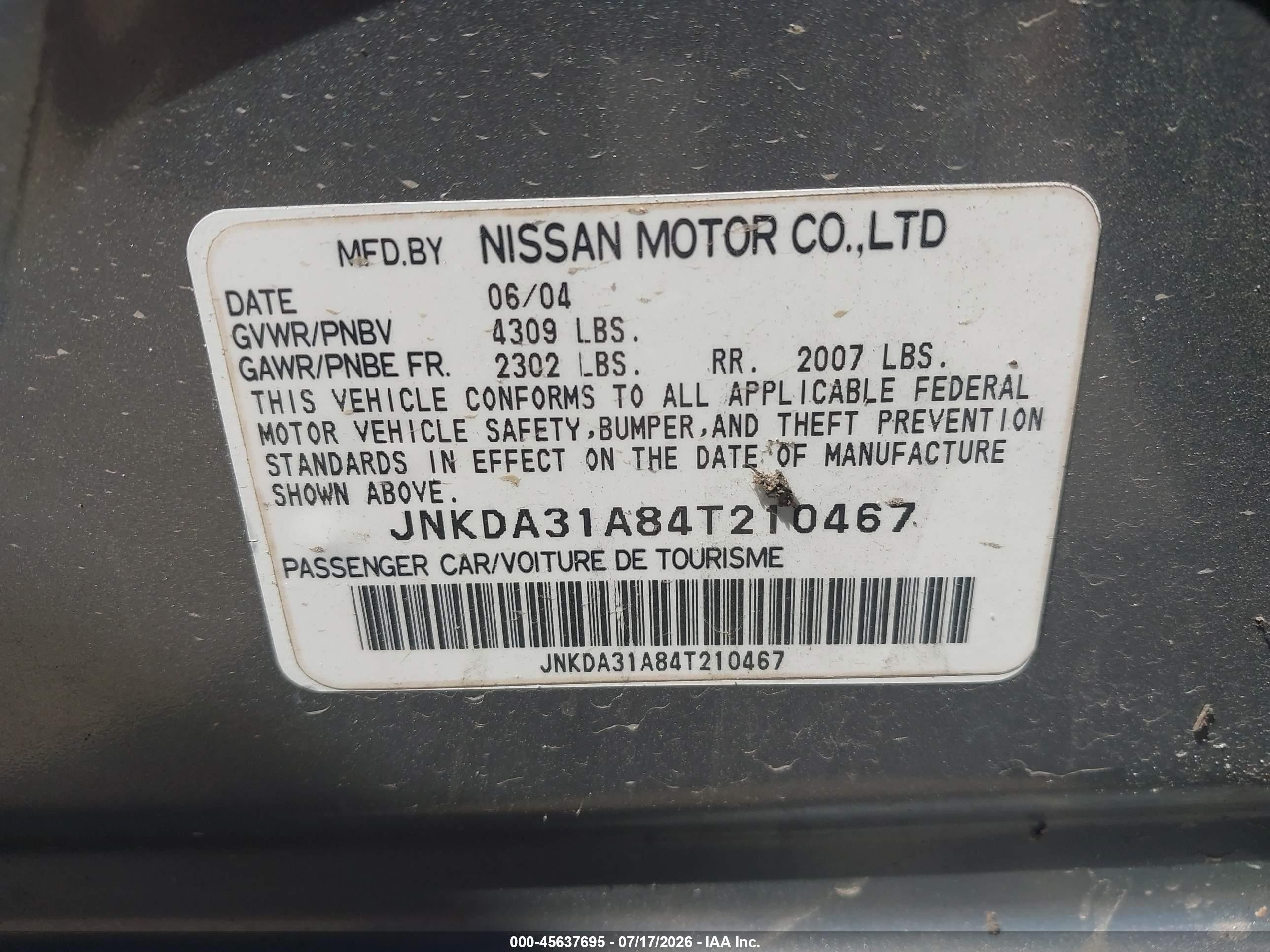 2004 Infiniti I35 Luxury Silver vin: JNKDA31A84T210467