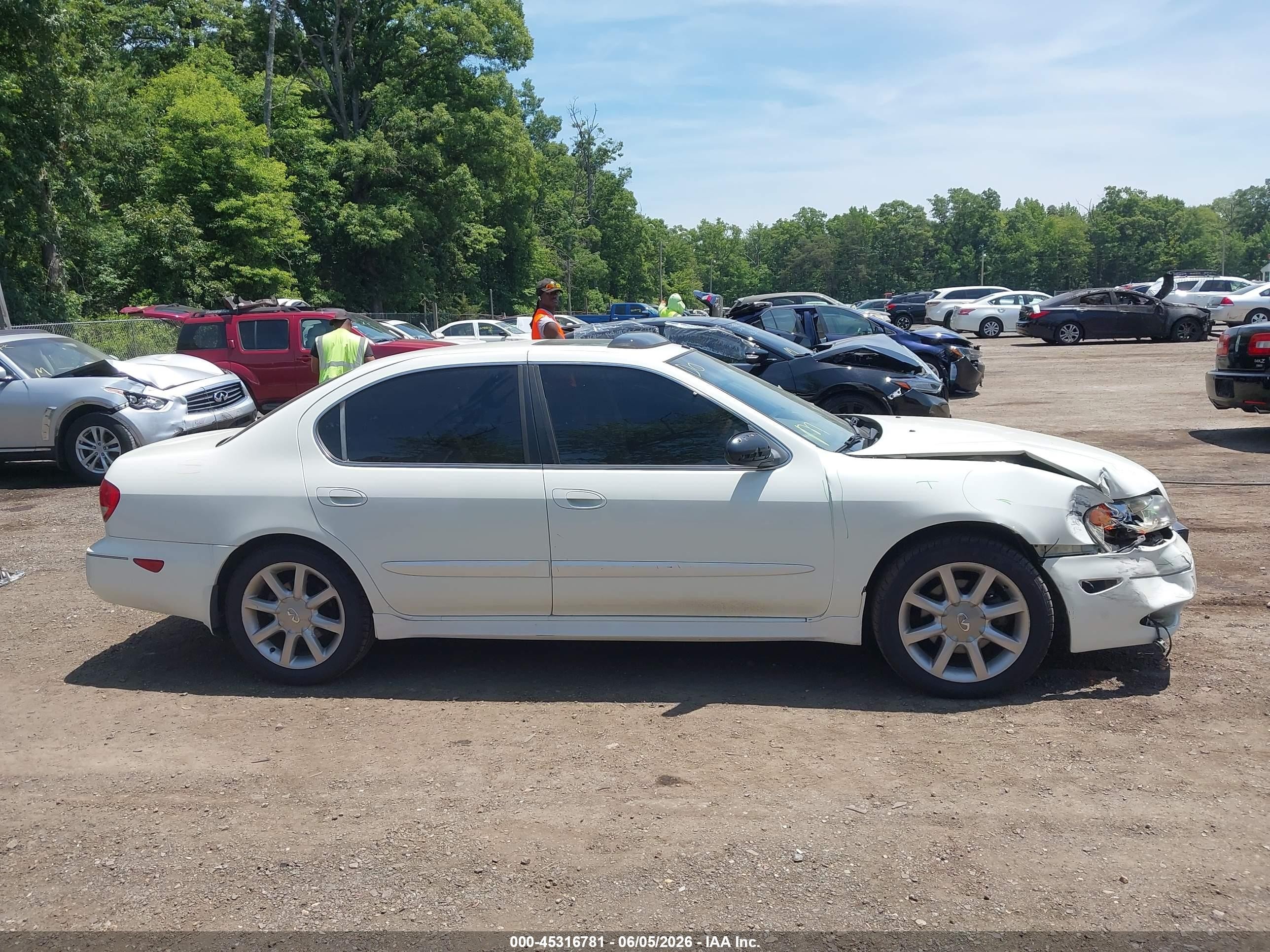2003 Infiniti I35 Luxury White vin: JNKDA31AX3T110398