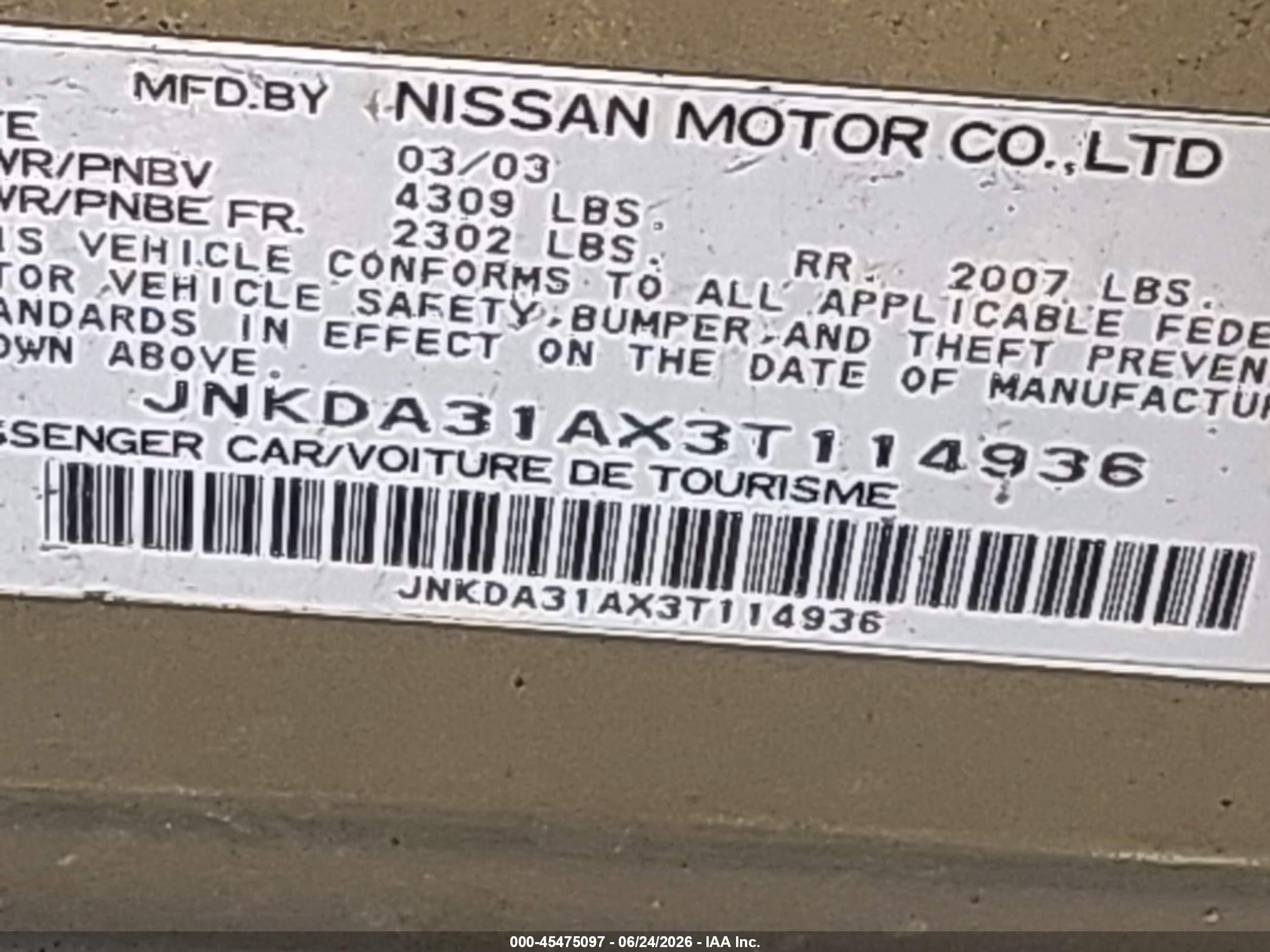 2003 Infiniti I35 Luxury Green vin: JNKDA31AX3T114936