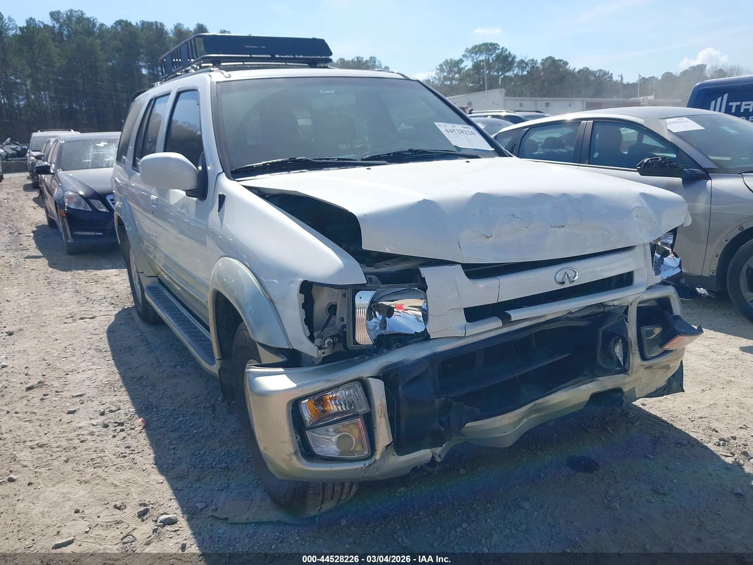 1998 Infiniti Qx4   White vin: JNRAR05Y5WW030934
