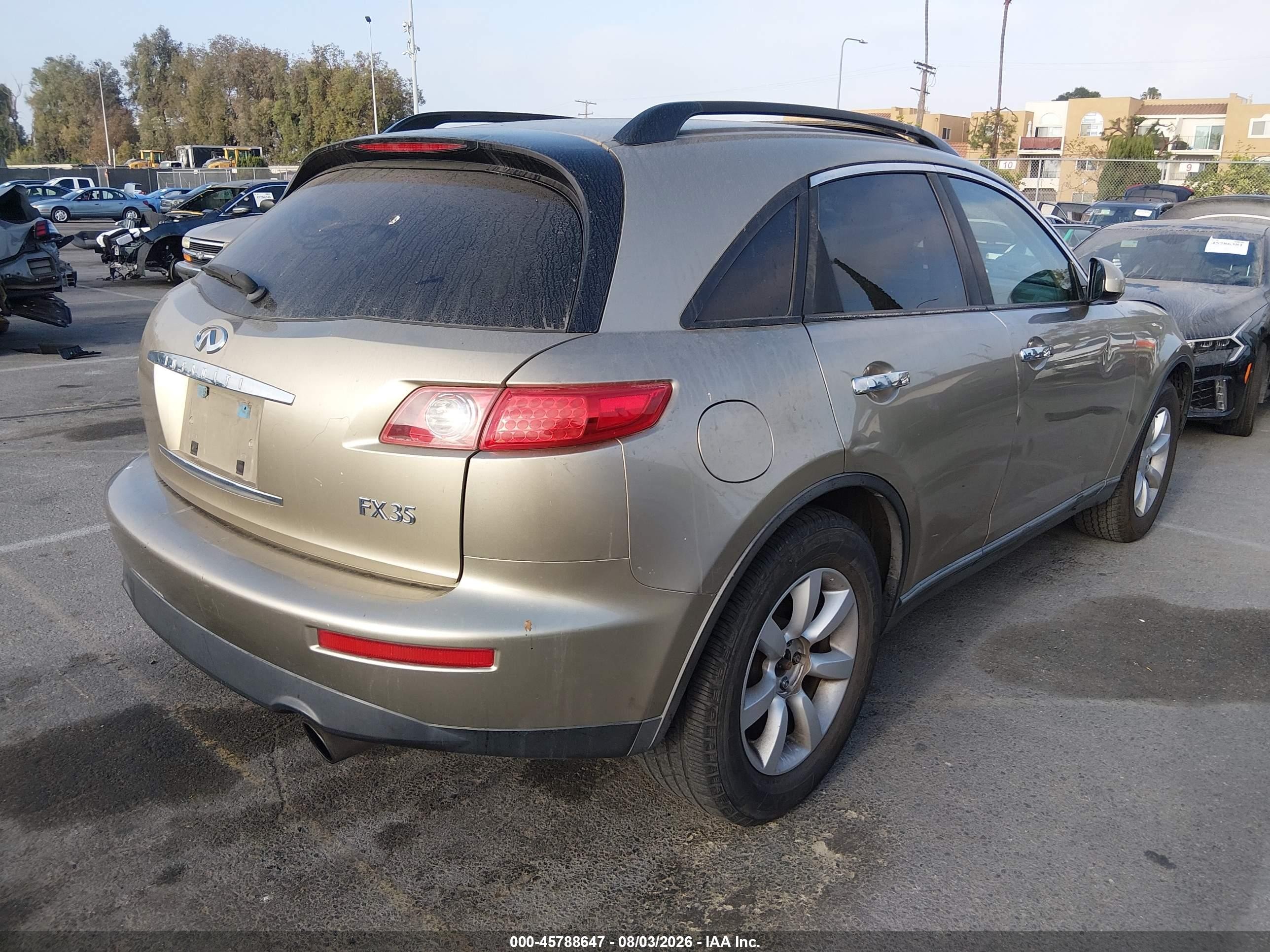 2004 Infiniti Fx35   Gold vin: JNRAS08U04X100179