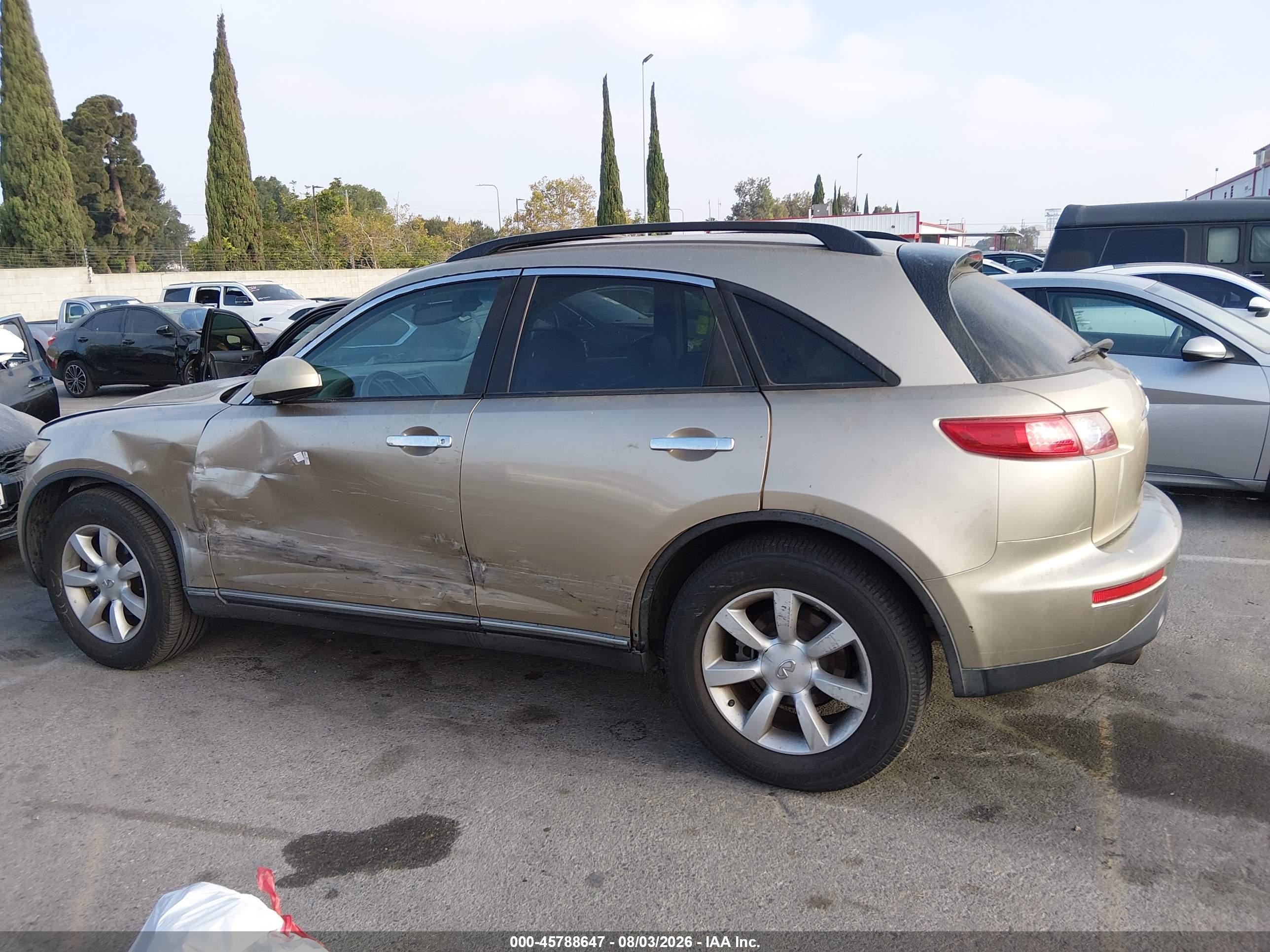 2004 Infiniti Fx35   Gold vin: JNRAS08U04X100179