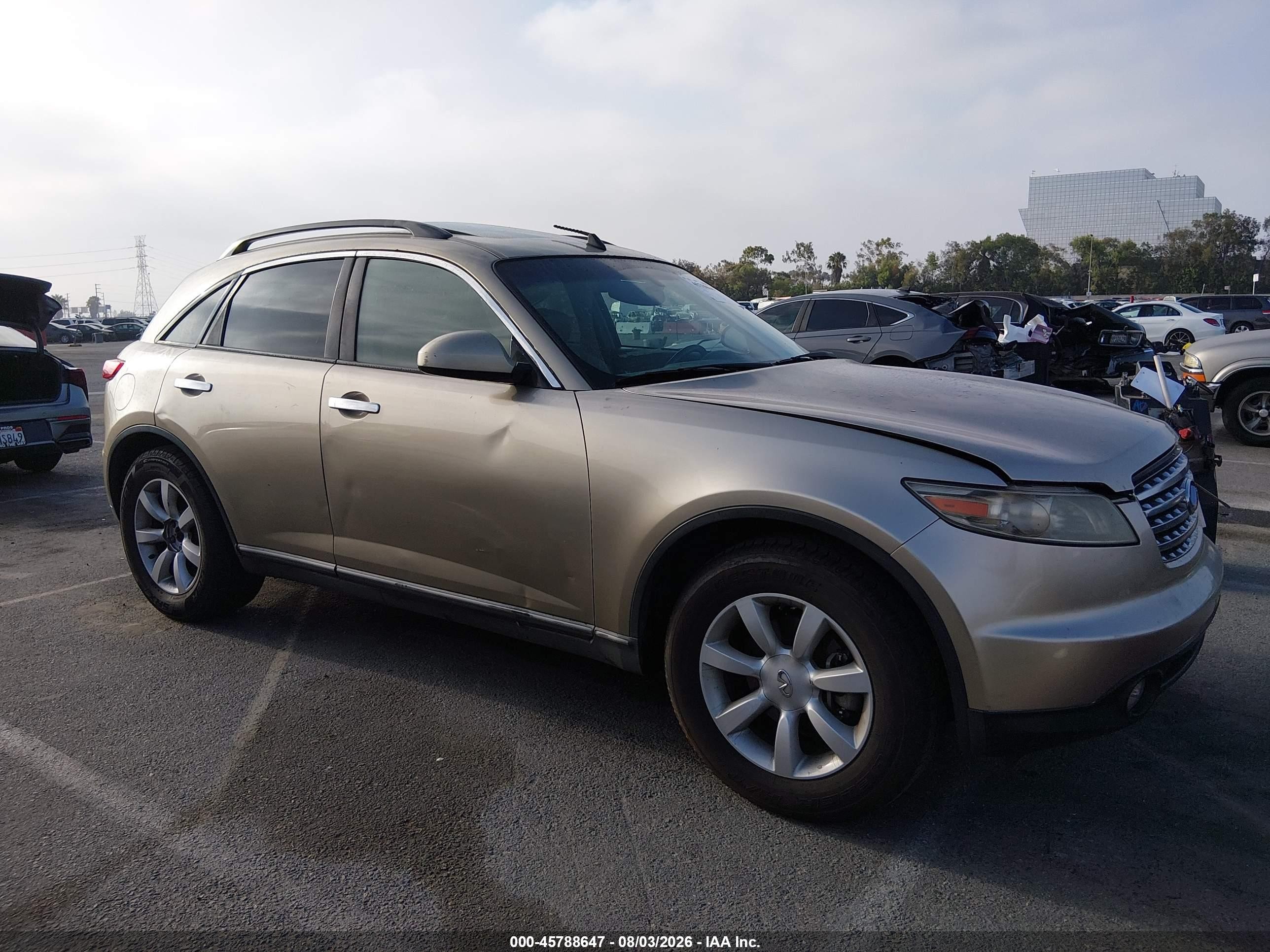 2004 Infiniti Fx35   Gold vin: JNRAS08U04X100179