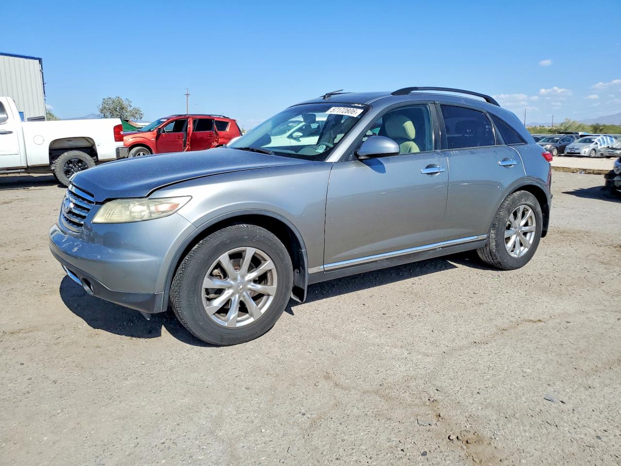 2007 Infiniti Fx35 Base Gray vin: JNRAS08U07X101224