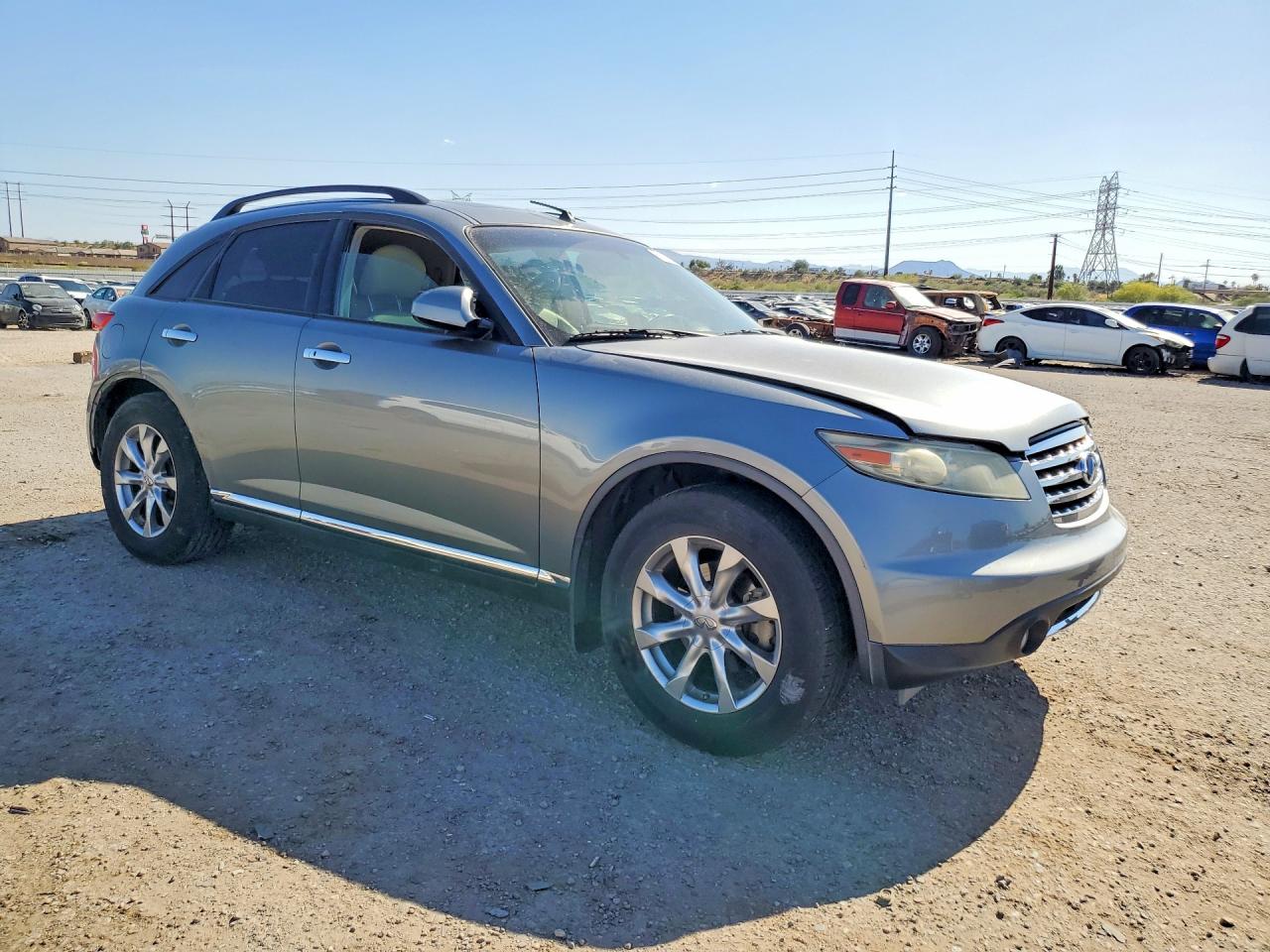 2007 Infiniti Fx35 Base Gray vin: JNRAS08U07X101224