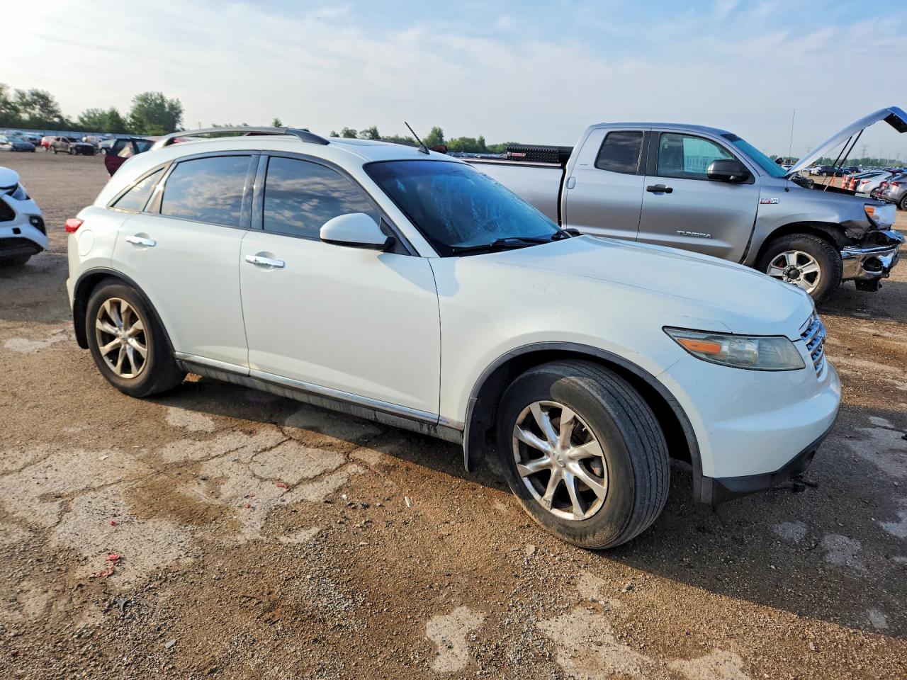 2007 Infiniti Fx35 Base Белый vin: JNRAS08U07X101997