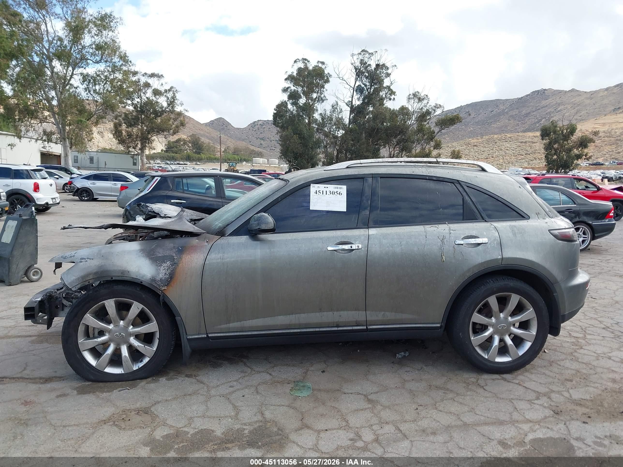 2005 Infiniti Fx35   Gray vin: JNRAS08U15X102069