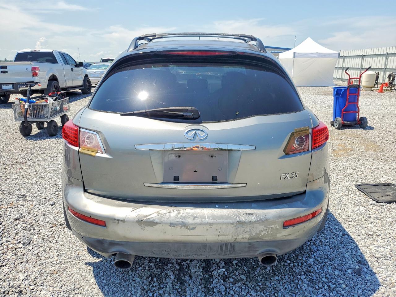 2003 Infiniti Fx35 Base Silver vin: JNRAS08U23X001054