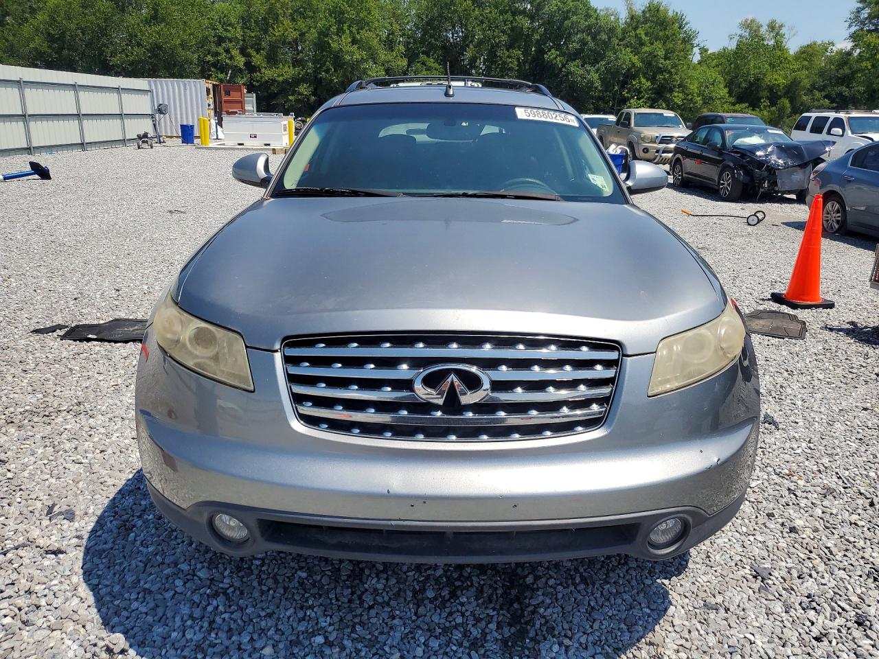 2003 Infiniti Fx35 Base Silver vin: JNRAS08U23X001054