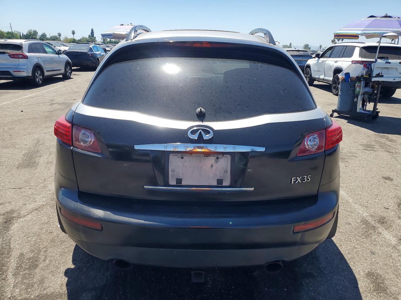 2005 Infiniti Fx35 Base Silver vin: JNRAS08U25X104025